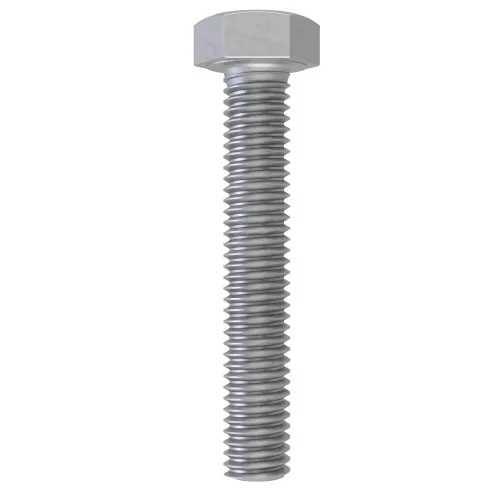 M10 x 30mm Set Screw - Hex Head (DIN 933) | 8.8 Steel Galvanised | Vital Parts