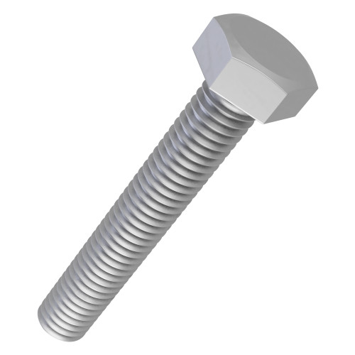 M10 x 50mm Set Screw - Hex Head (DIN 933) | 8.8 Steel Galvanised | Vital Parts