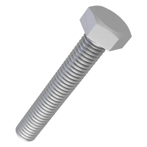 M10 x 80mm Set Screw - Hex Head (DIN 933) | 8.8 Steel Galvanised | Vital Parts