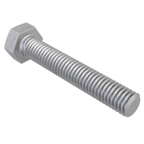 M12 x 30mm Set Screw - Hex Head (DIN 933) | 8.8 Steel Galvanised | Vital Parts