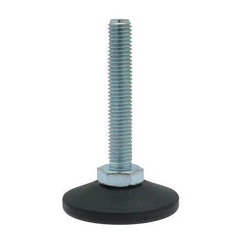 M10 x 90mm Articulating Foot - 30mm Base (550kg Load) | Polyethylene