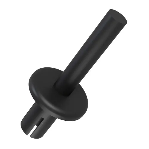 4.8mm (Push In) Blind Rivet (Black) 4.0-7.1mm Panel Thickness (9.5mm) Nylon