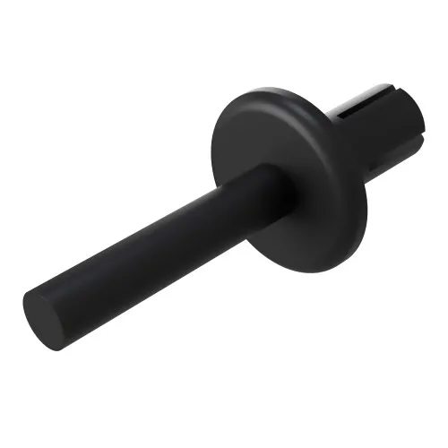 4.8mm (Push In) Blind Rivet (Black) 4.0-7.1mm Panel Thickness (9.5mm) Nylon