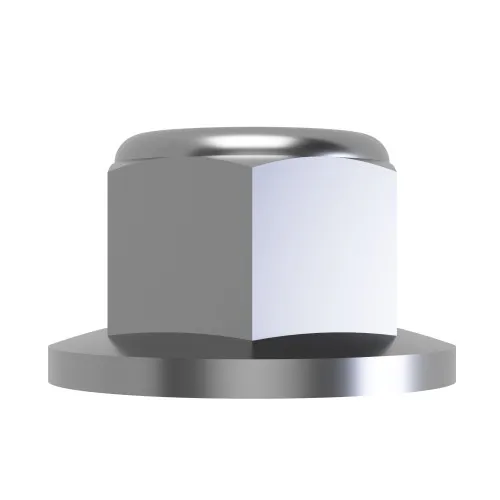 M6 Flange Nyloc Nut (DIN 6929) | Class 8 BZP Steel