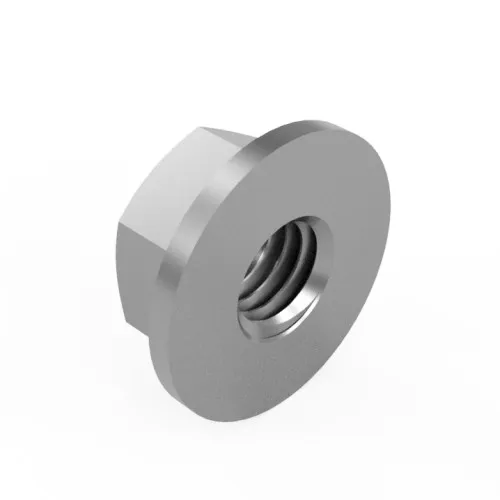 M4 Hex Flange Nut (DIN 6923) | Class 8 BZP Steel