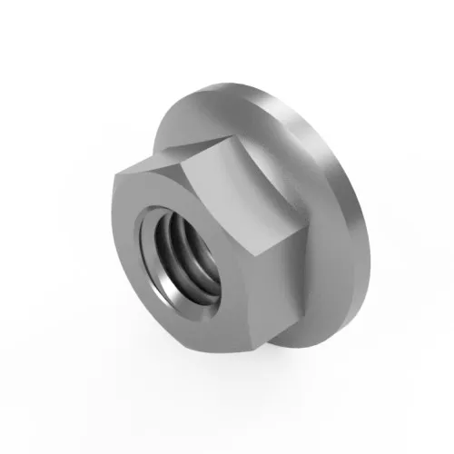 M6 Hex Flange Nut (DIN 6923) | Class 8 BZP Steel