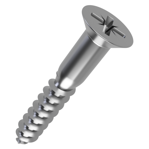 4.0mm x 65mm Pozi Countersunk Wood Screw DIN 7997Z - A2 | Vital Parts