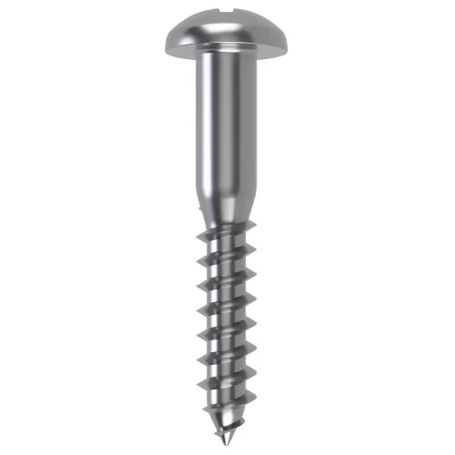 5.5mm x 50mm Pozi Round Head Wood Screw DIN 7996Z - A2 | Vital Parts