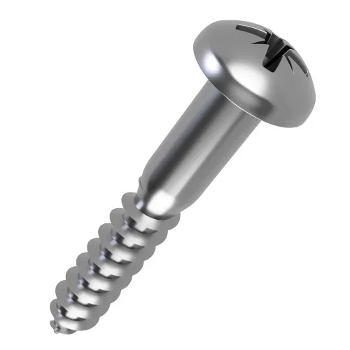 5.5mm x 65mm Pozi Round Head Wood Screw DIN 7996Z - A2 | Vital Parts