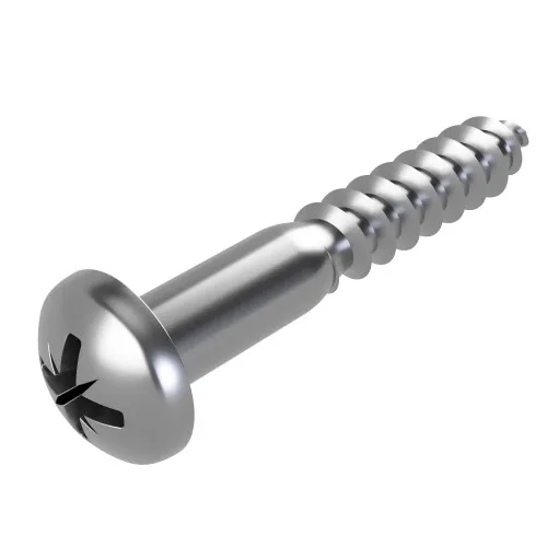 5.5mm x 65mm Pozi Round Head Wood Screw DIN 7996Z - A2 | Vital Parts