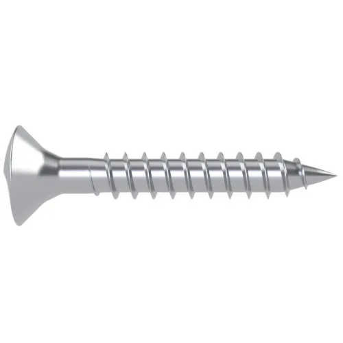 4.2mm x 19mm Security (Countersunk) Clutch Head Wood Screw (One Way) BZP Steel