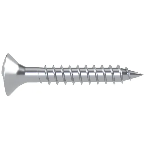 4.2mm x 25mm Security (Countersunk) Clutch Head Wood Screw (One Way) BZP Steel
