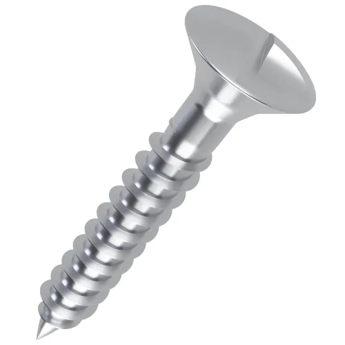 5.5mm x 50mm Security (Countersunk) Clutch Head Wood Screw (One Way) BZP Steel