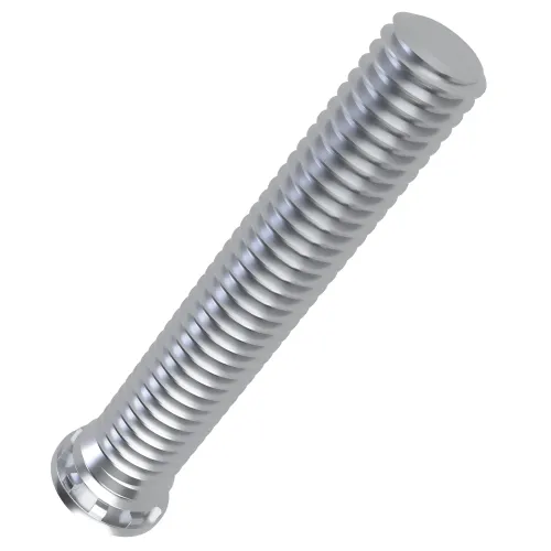 M4 x 15mm Flush Head Self Clinching Stud | BZP Steel