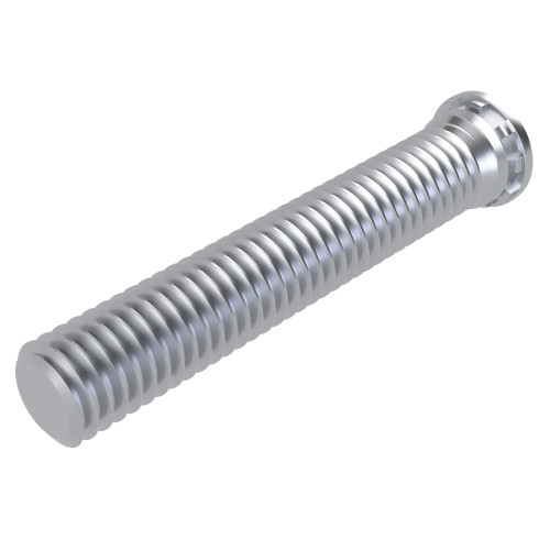 M6 x 10mm Flush Head Self Clinching Stud | BZP Steel