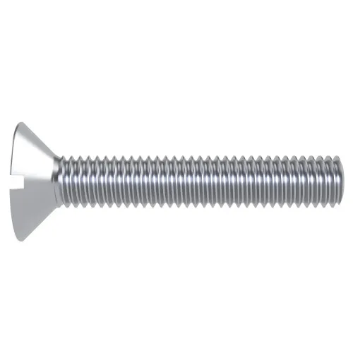 M6 x 18mm Slotted Countersunk Screw (DIN 963) - Steel BZP