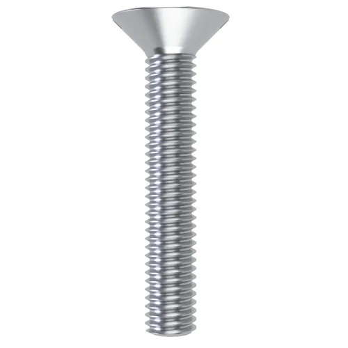 M6 x 35mm Slotted Countersunk Screw (DIN 963) - Steel BZP