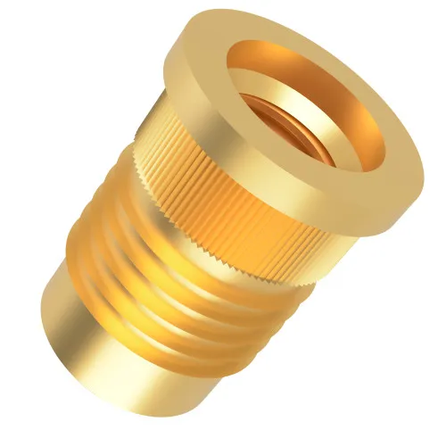 M3 x 4.8mm (Headed) Press Fit Threaded Insert For Plastic | Brass