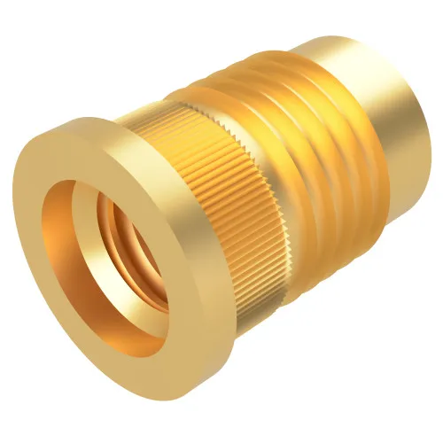 M4 x 7.9mm (Headed) Press Fit Threaded Insert For Plastic | Brass