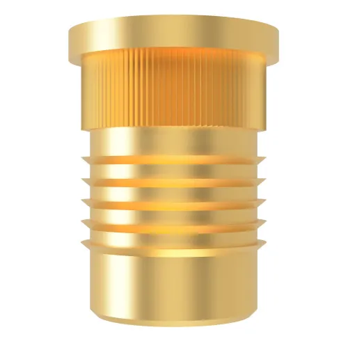 M5 x 9.5mm (Headed) Press Fit Threaded Insert For Plastic | Brass