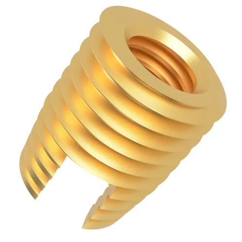 M3.5 x 8mm Self Tapping Brass Threaded Insert For Plastic