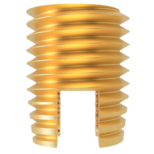 M5 x 10mm Self Tapping Brass Threaded Insert For Plastic