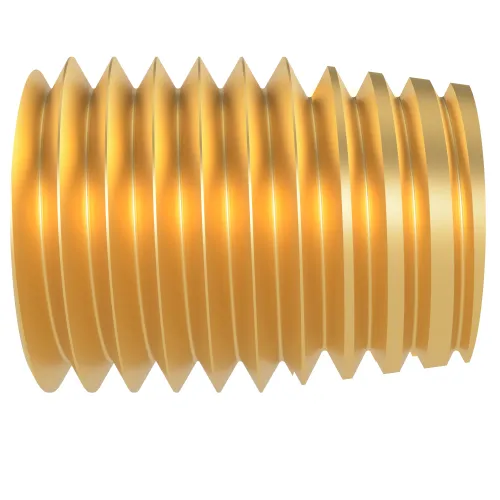 M8 x 15mm Self Tapping Brass Threaded Insert For Plastic
