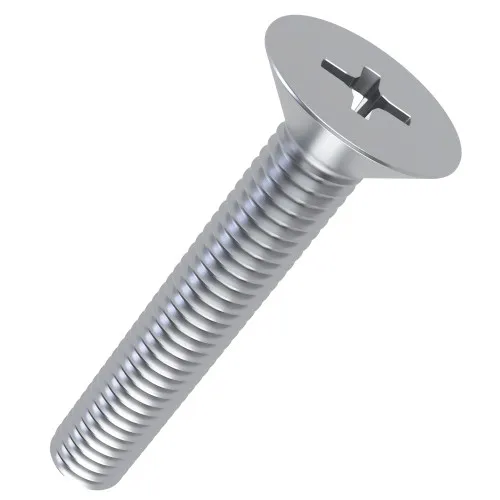 M3 x 45mm Phillips (PH1) Countersunk Screw (DIN 965H) | BZP Steel