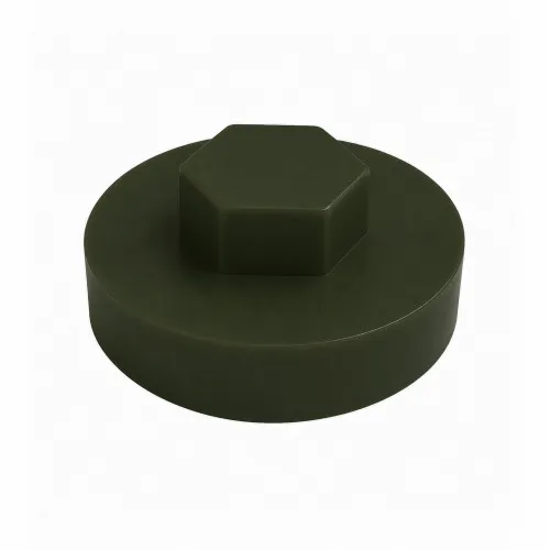 22mm Roofing Screw Cap For Tek Screws (Juniper Green) | LDPE