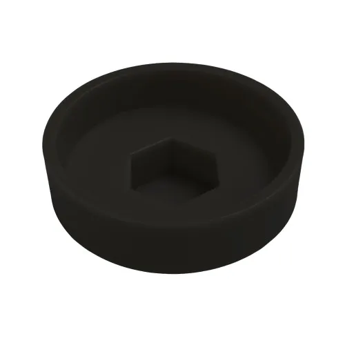 22mm Roofing Screw Cap For Tek Screws (Black) | LDPE