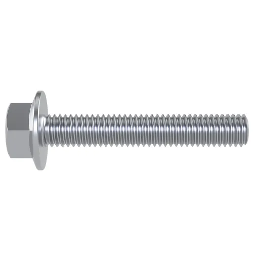 M16 x 40mm Hex (Non Serrated) Flange Bolt (DIN 6921) - 8.8 BZP Steel