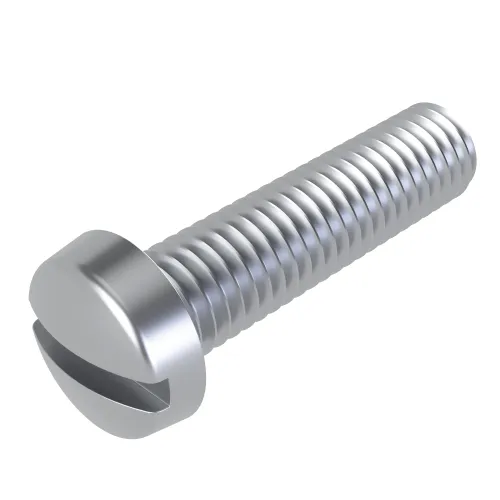 M3 x 50mm Slotted Cheese Head Machine Screw (DIN 84) | BZP Steel