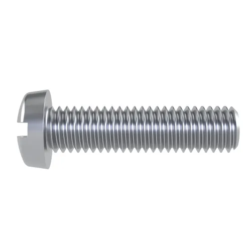M6 x 90mm Slotted Cheese Head Machine Screw (DIN 84) | BZP Steel