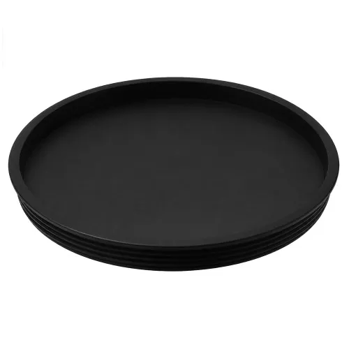 1.25in Black Round Tube Plug (9.5mm Length) | LDPE