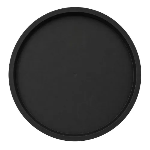 1.5in Black Round Tube Plug (9.5mm Length) | LDPE