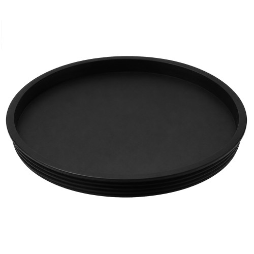 4in Black Round Tube Plug (9mm Length) | LDPE