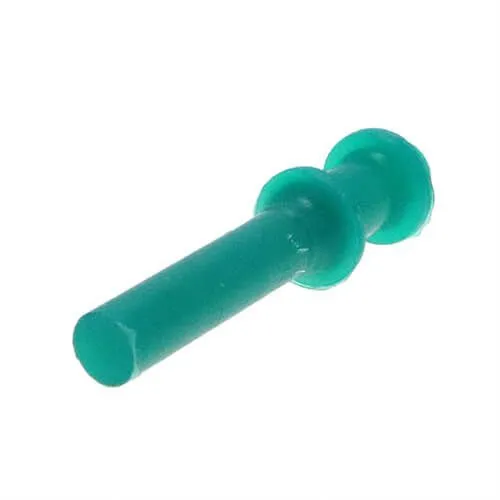 M9 Double Flange Plug (9mm Length) | Green Silicone