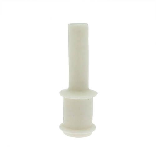 M14 Double Flange Plug (14mm Length) | White Silicone