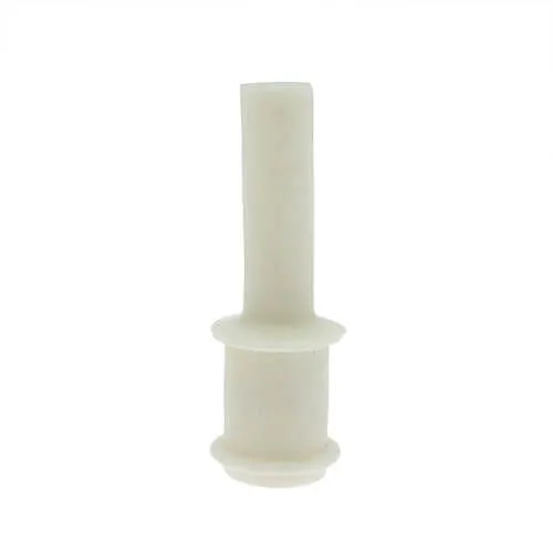 M14 Double Flange Plug (14mm Length) | White Silicone