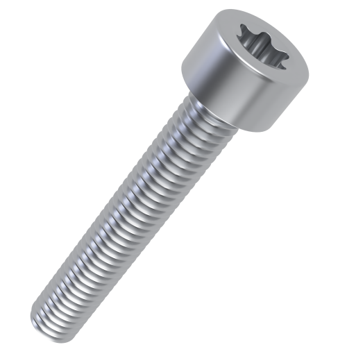 M6 x 35mm TX30 Torx Cap Screw (ISO 14579) | BZP Steel