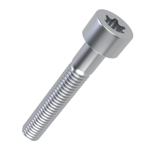M6 x 40mm TX30 Torx Cap Screw (ISO 14579) | BZP Steel