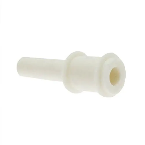 M14 Double Flange Plug (14mm Length) | White Silicone