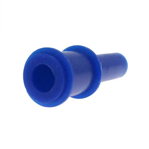 M18 Double Flange Plug (18mm Length) | Dark Blue Silicone