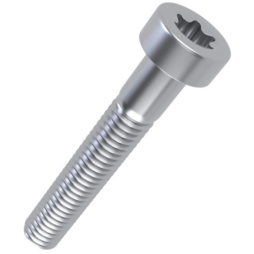 M6 x 45mm T30 Low Socket Torx Cap Screw (ISO 14580) - BZP Steel