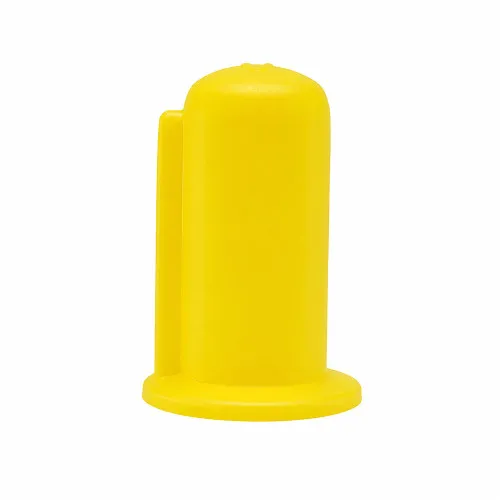 15mm Flanged Drive Shaft End Cap - 35mm Length | Yellow LDPE