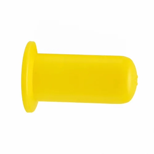 15mm Flanged Drive Shaft End Cap - 35mm Length | Yellow LDPE