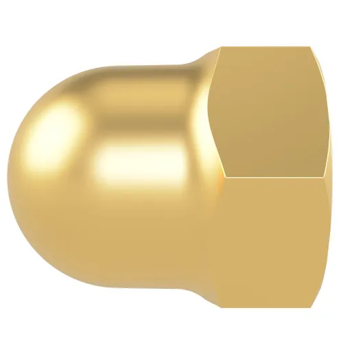 M12 Dome Nut (DIN 1587) | Brass