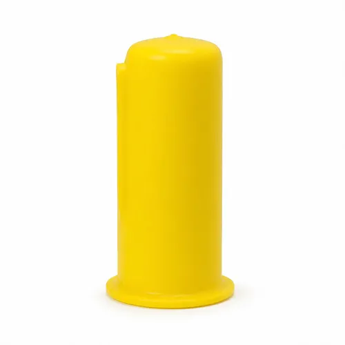 22mm Flanged Drive Shaft End Cap - 60mm Length | Yellow LDPE