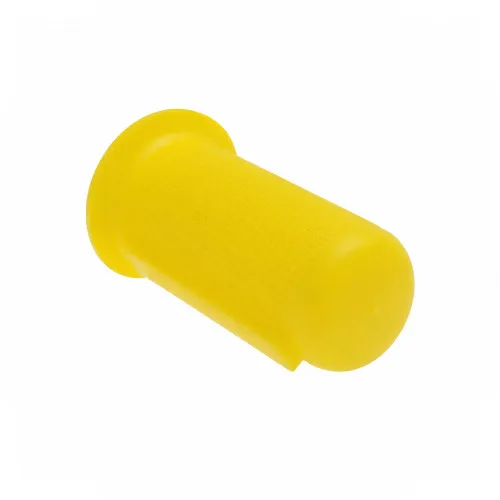 25mm Flanged Drive Shaft End Cap - 70mm Length | Yellow LDPE