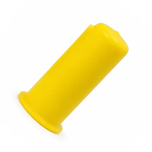 42mm Flanged Drive Shaft End Cap - 130mm Length | Yellow LDPE